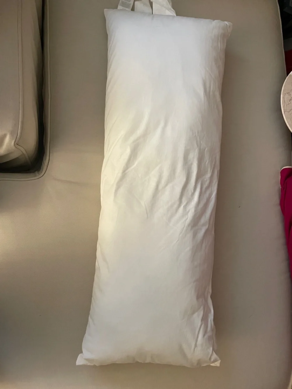 Westelm Pottery barn White Home Body Pillow Insert 14”x36”- Soft Support Bedding